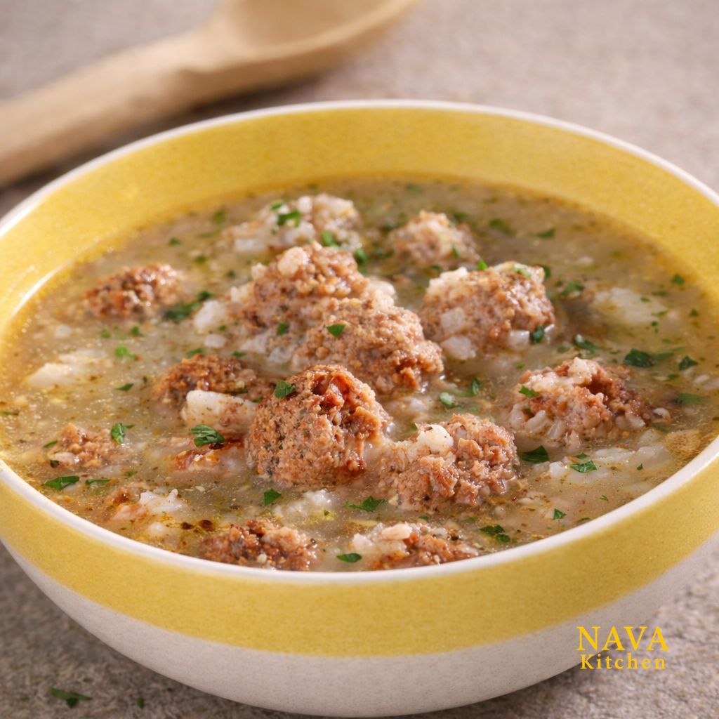 Lemon Meatball Soup