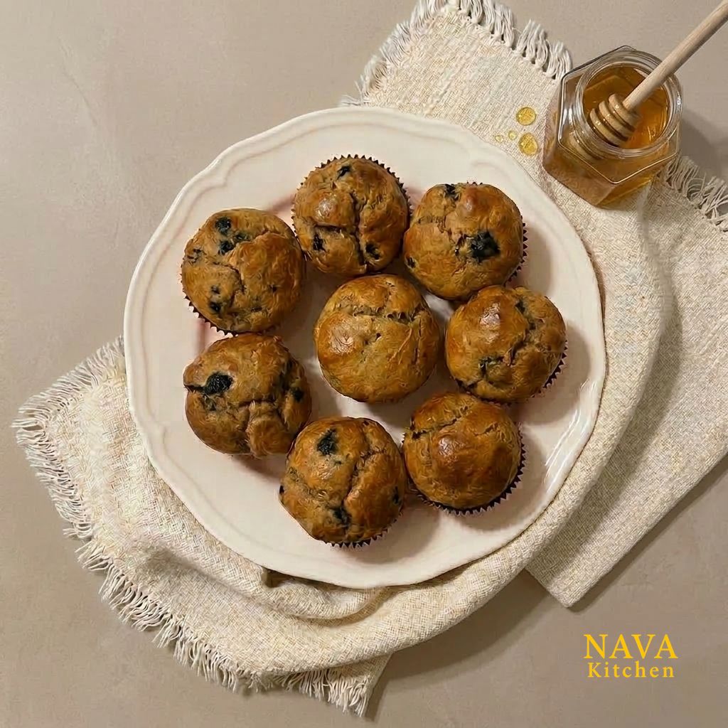 Flourless Blueberry Muffins