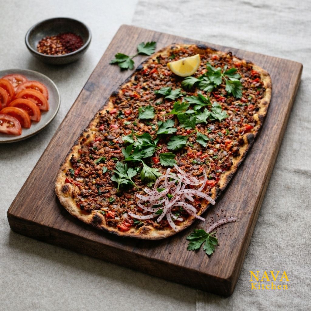 Easy Lahmacun (Turkish Meat Flatbread)