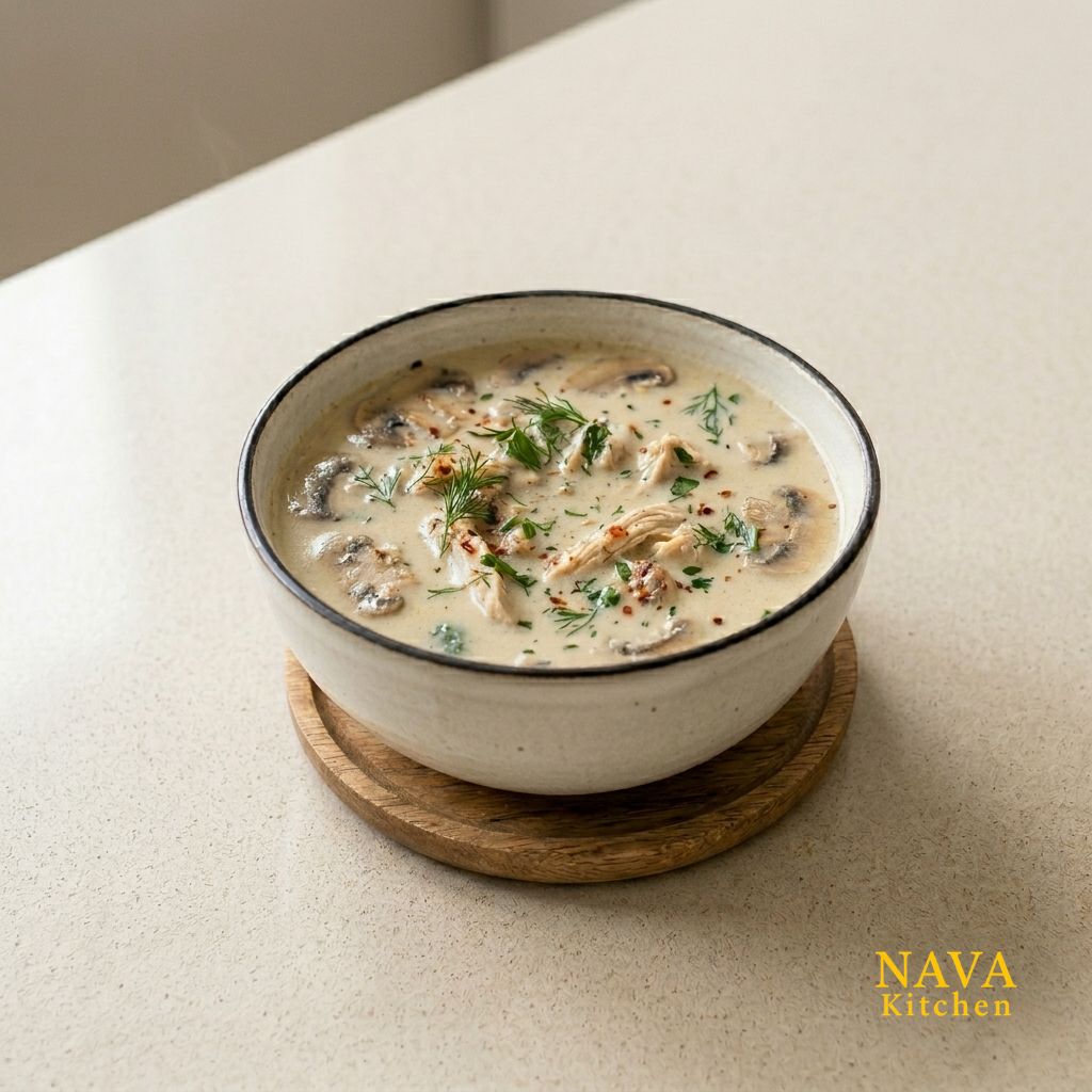 Creamy Chicken Mushroom Soup