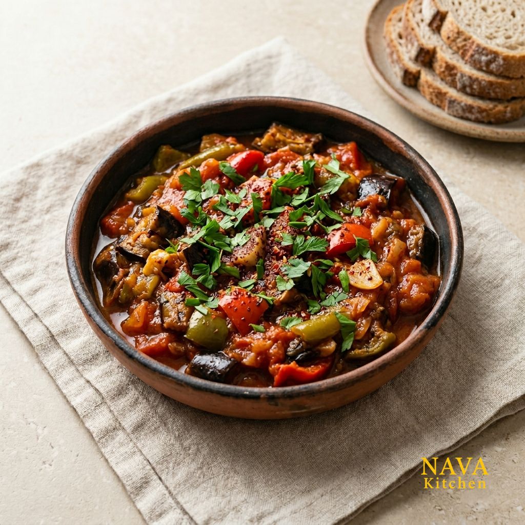 Saksuka (Eggplant Tomato Meze)