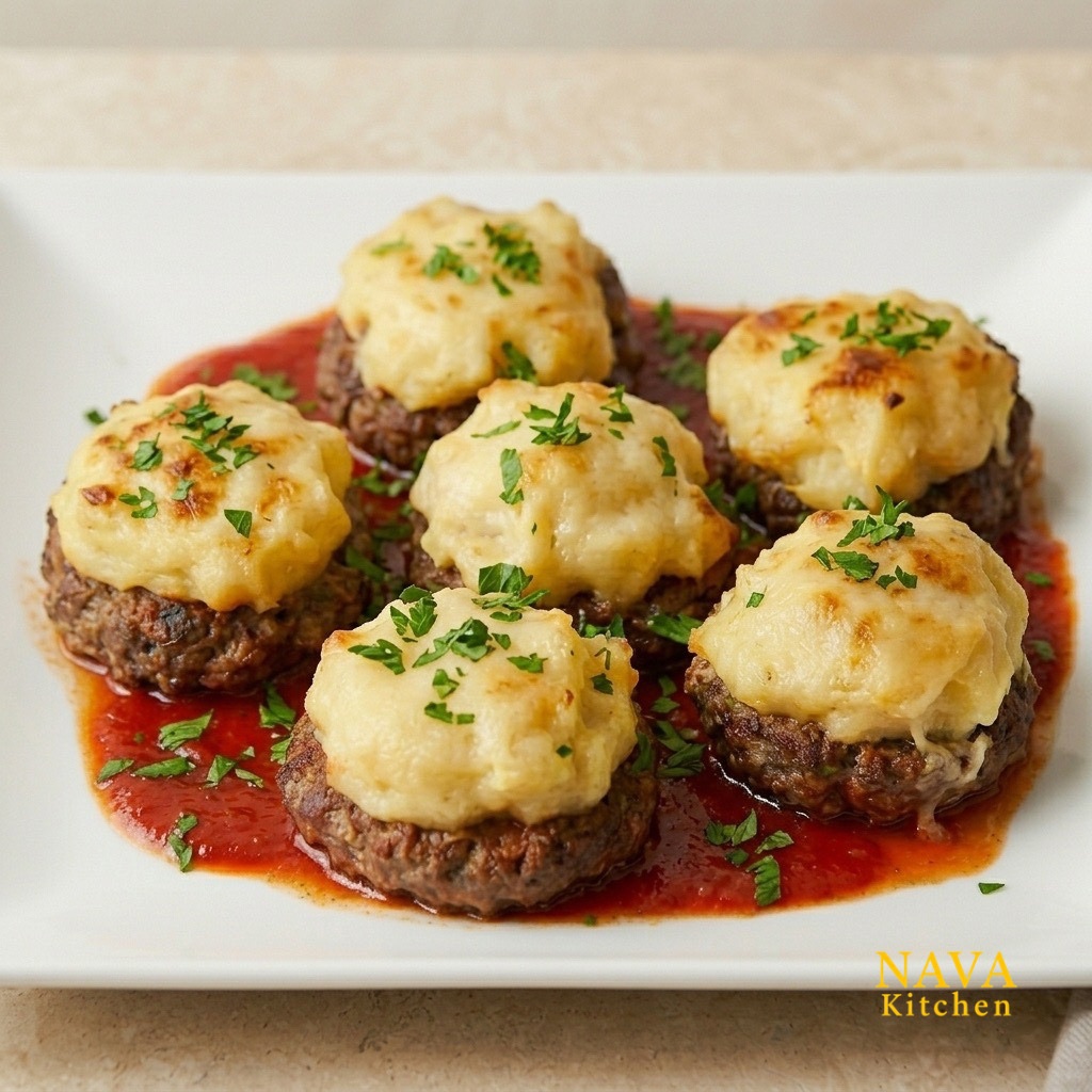 Meatball Cups with Mashed Potatoes