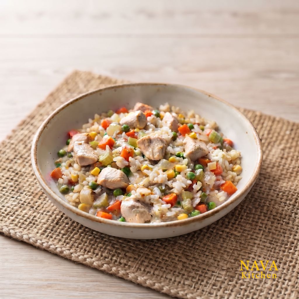 Creamy Chicken Vegetable Rice
