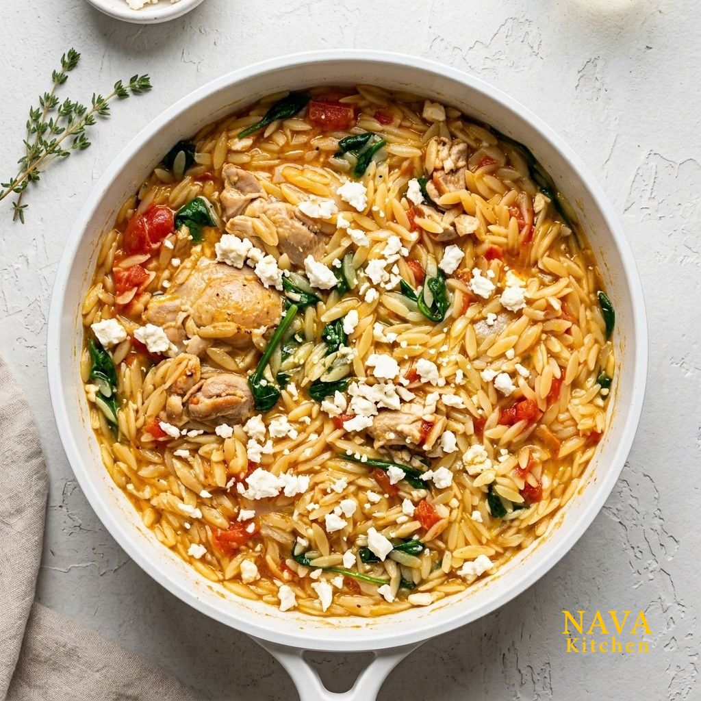 Mediterranean Chicken Orzo